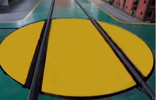 Turnable plate Transfer Cart